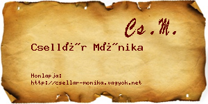 Csellár Mónika névjegykártya
