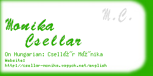 monika csellar business card